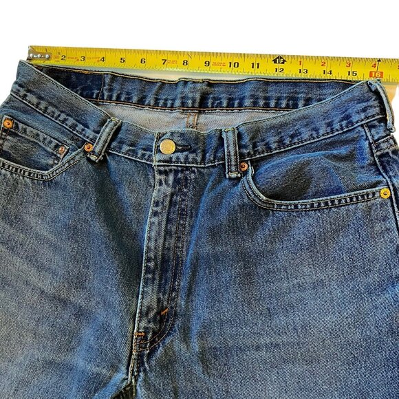 Levi Strauss 550 Mens Blue Jeans Size 36 x 30 5 pocket Classic Medium Wash Pants - Picture 13 of 13
